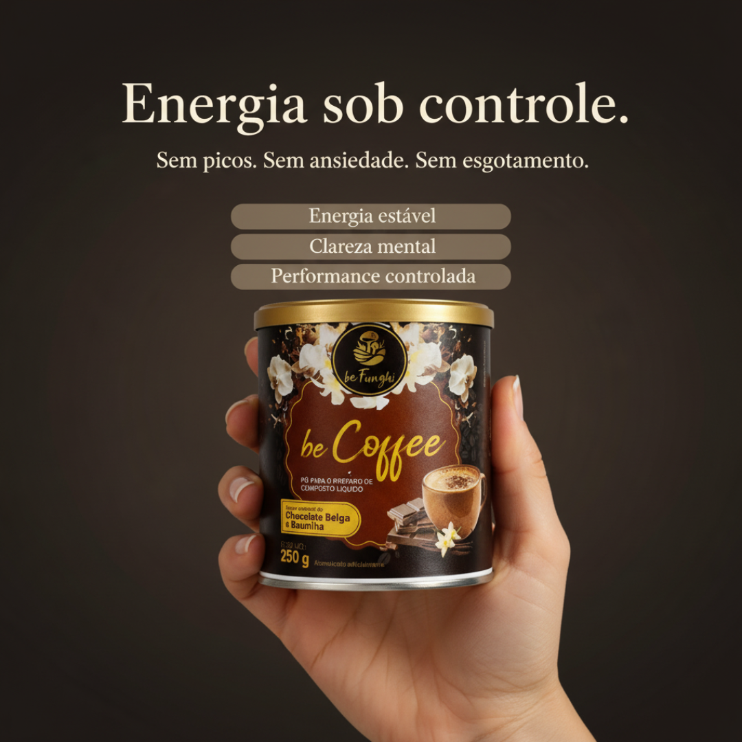 BeCoffe Café Funcional – Energia Estável, Foco e Desempenho sem Picos