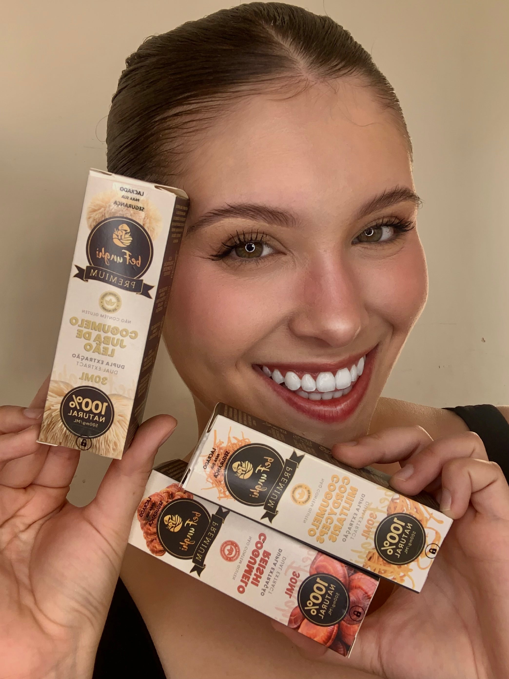 Kit BeFunghi – Extrato de Cogumelos Juba de Leão, Cordyceps e Reishi – 30ml (cada)