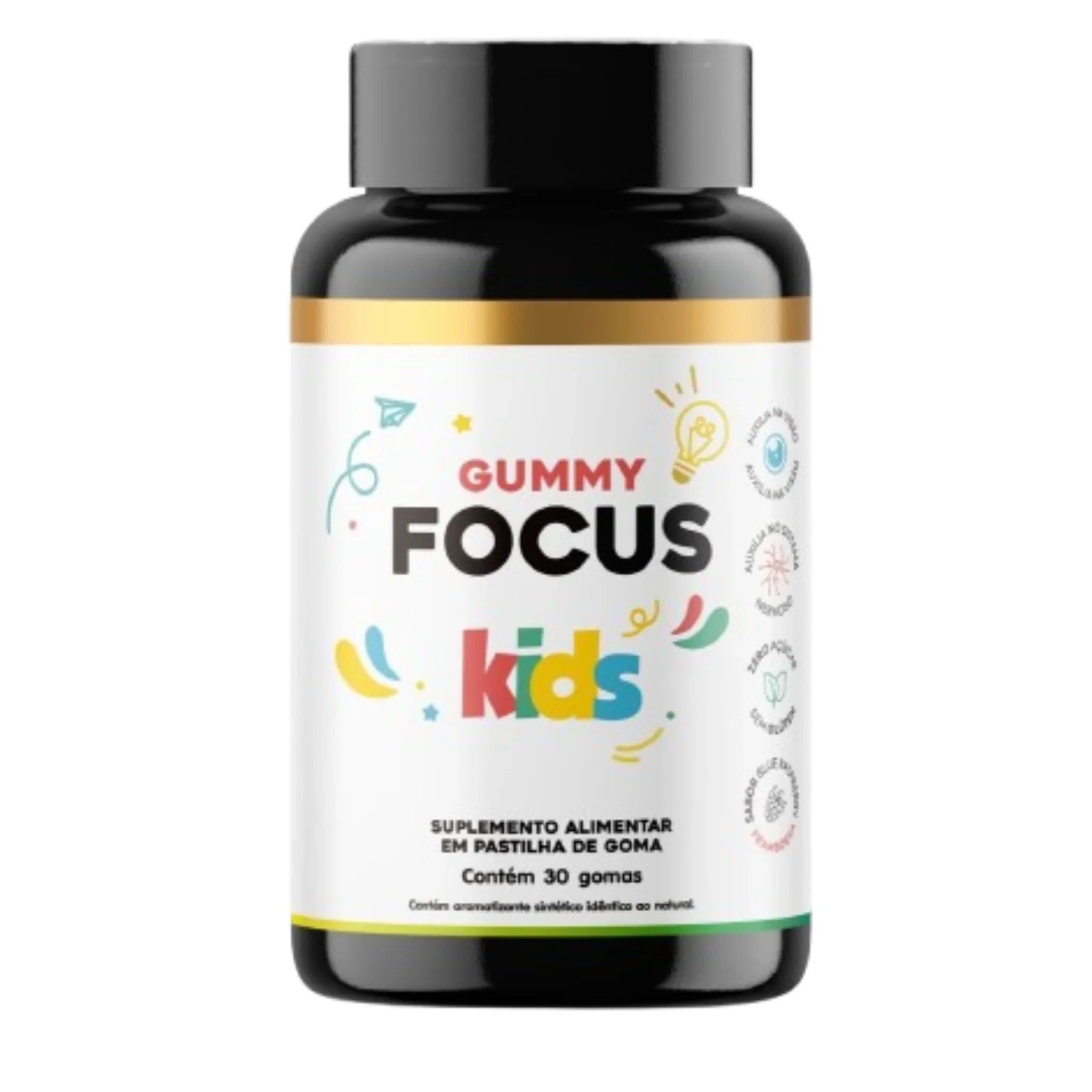 Focus Gummy Kids – Suporte Diário para Foco e Aprendizado (30 gomas)