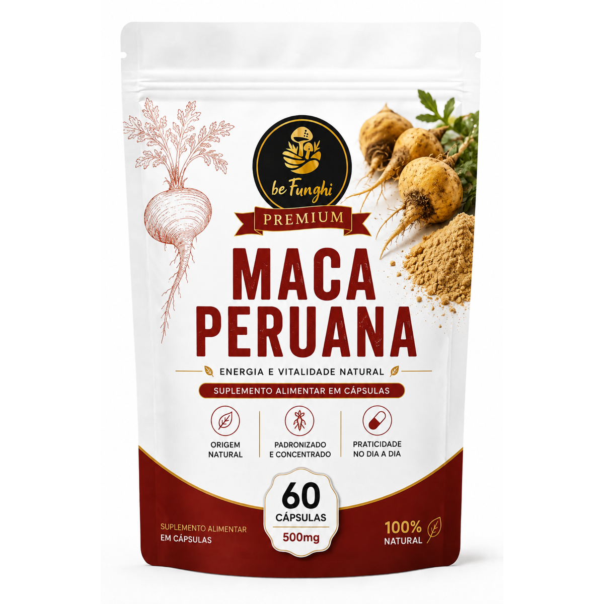 Maca Peruana Cápsulas – 60 cápsulas