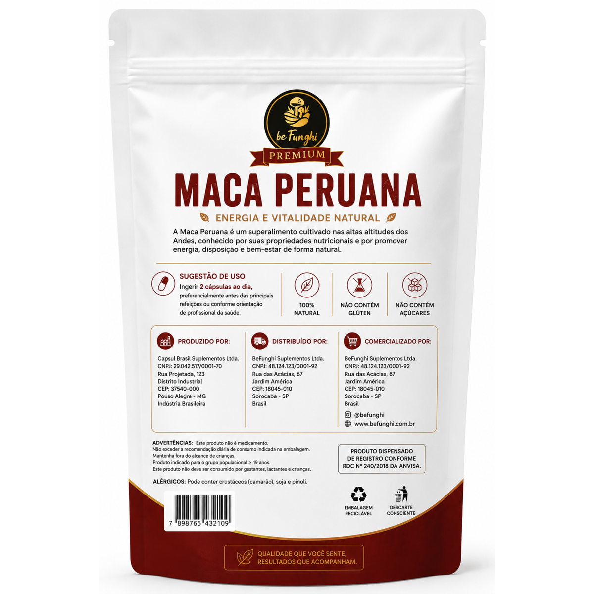 Maca Peruana Cápsulas – 60 cápsulas