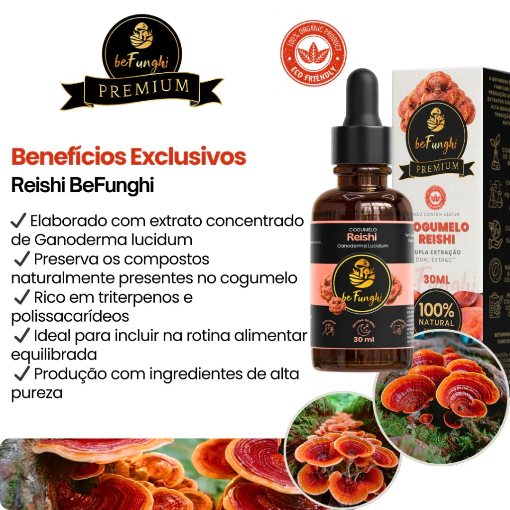 Reishi 30ml – Equilíbrio Emocional e Bem-Estar Diário
