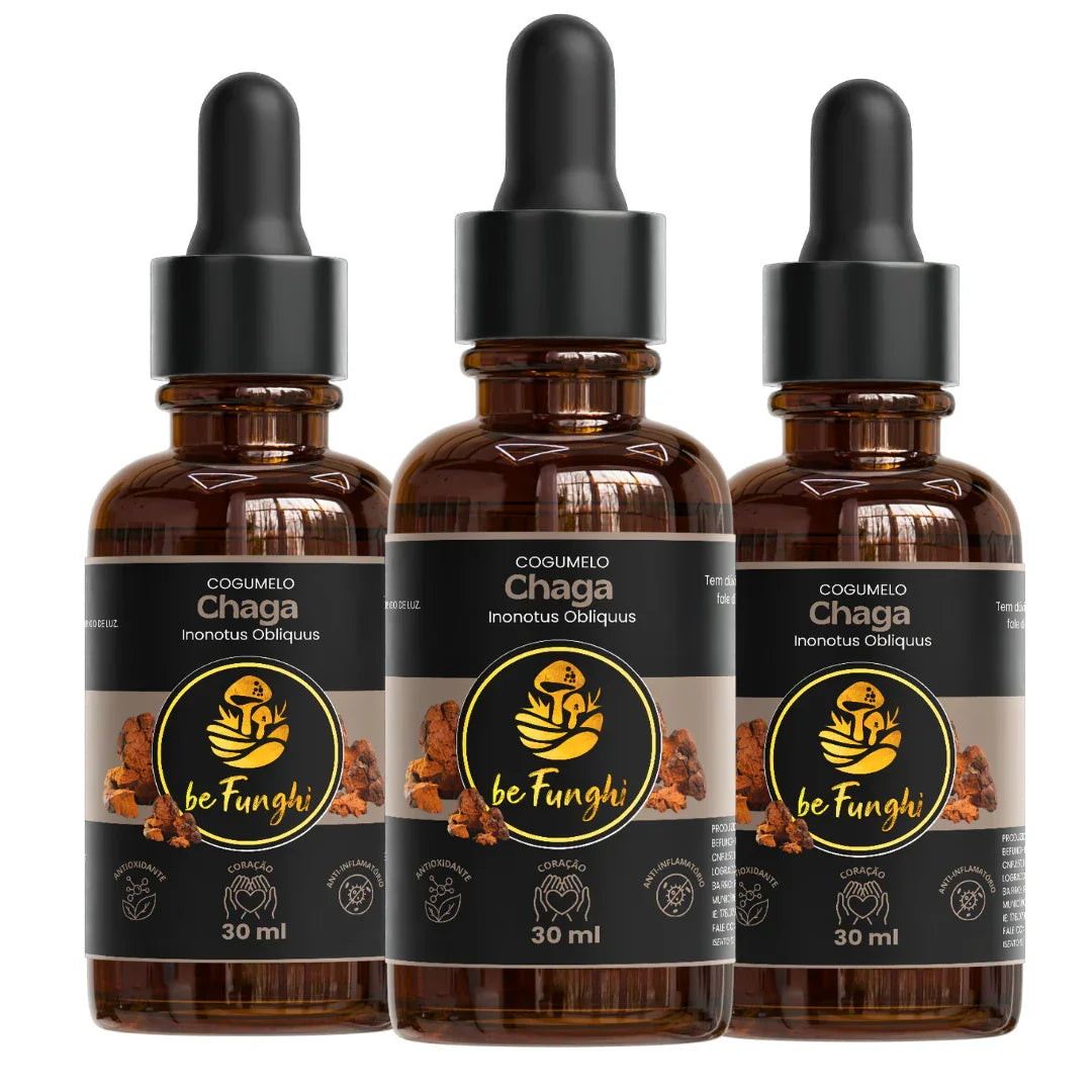 Extrato de Cogumelo Chaga | Inonotus Obliquus 30ml
