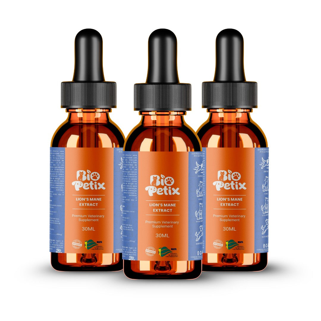 Biopetix Vital Pet 30ml - Extrato de Juba de Leão + MCT