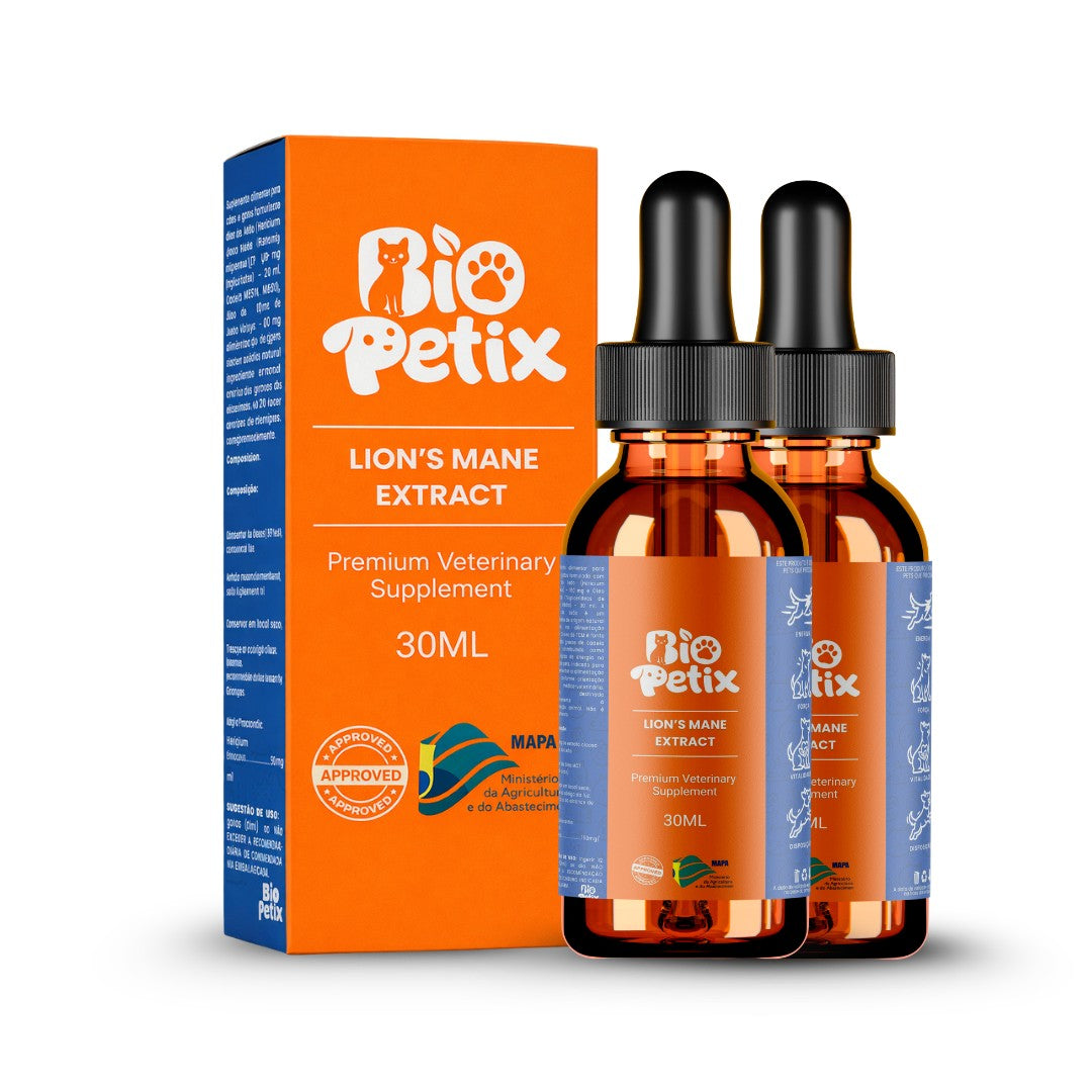Biopetix Vital Pet 30ml - Extrato de Juba de Leão + MCT