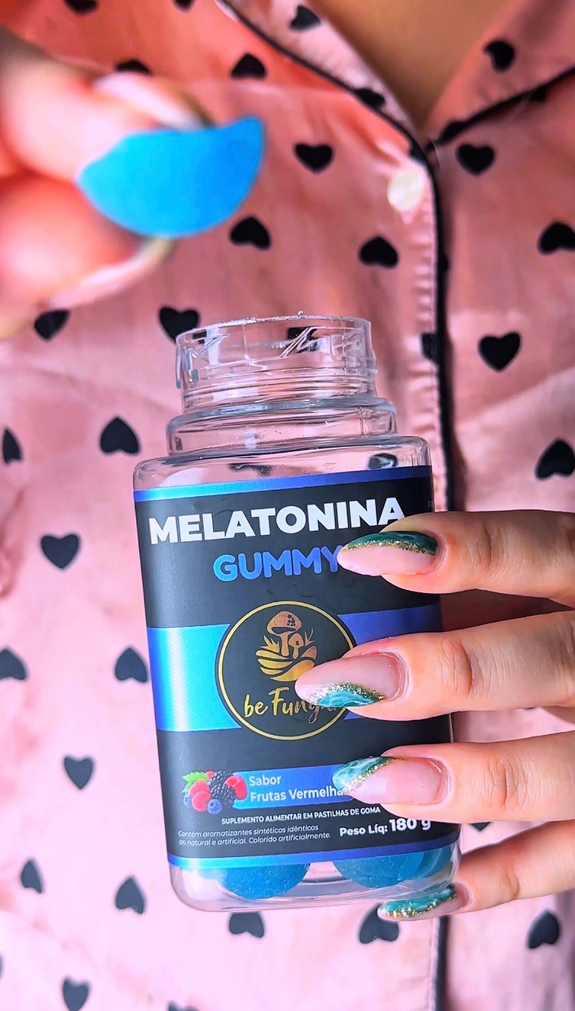 Melatonina em Goma 210mg – Sono Natural e Rotina Noturna (60 gomas)