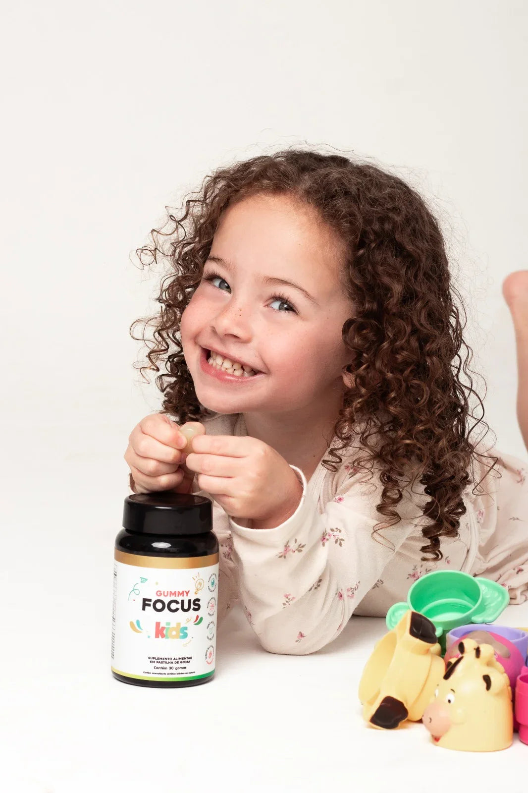 Focus Gummy Kids – Suporte Diário para Foco e Aprendizado (30 gomas)